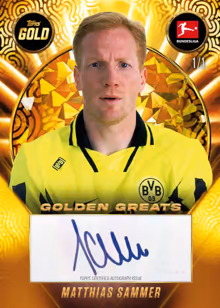 2025/26 Topps Bundesliga Gold Football Hobby Box view 6