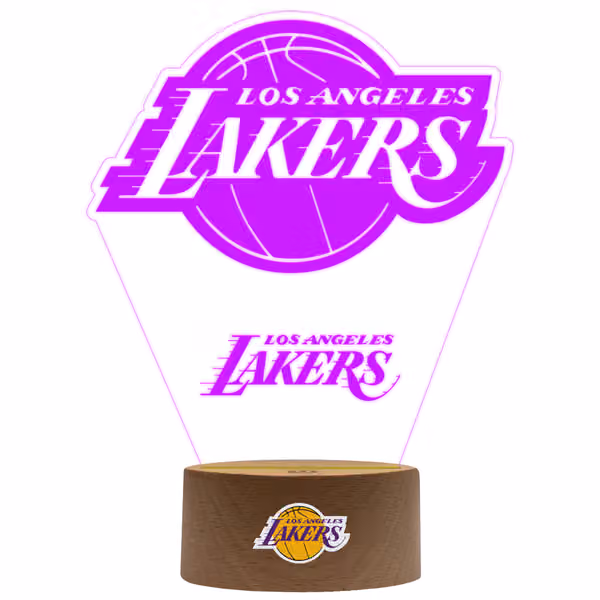Los Angeles Lakers NBA Team Logo LED Sign view 2