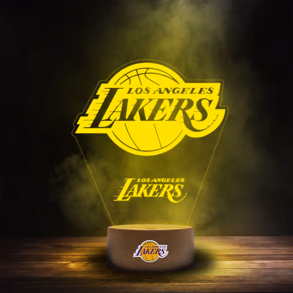 Los Angeles Lakers NBA Team Logo LED Sign view 1