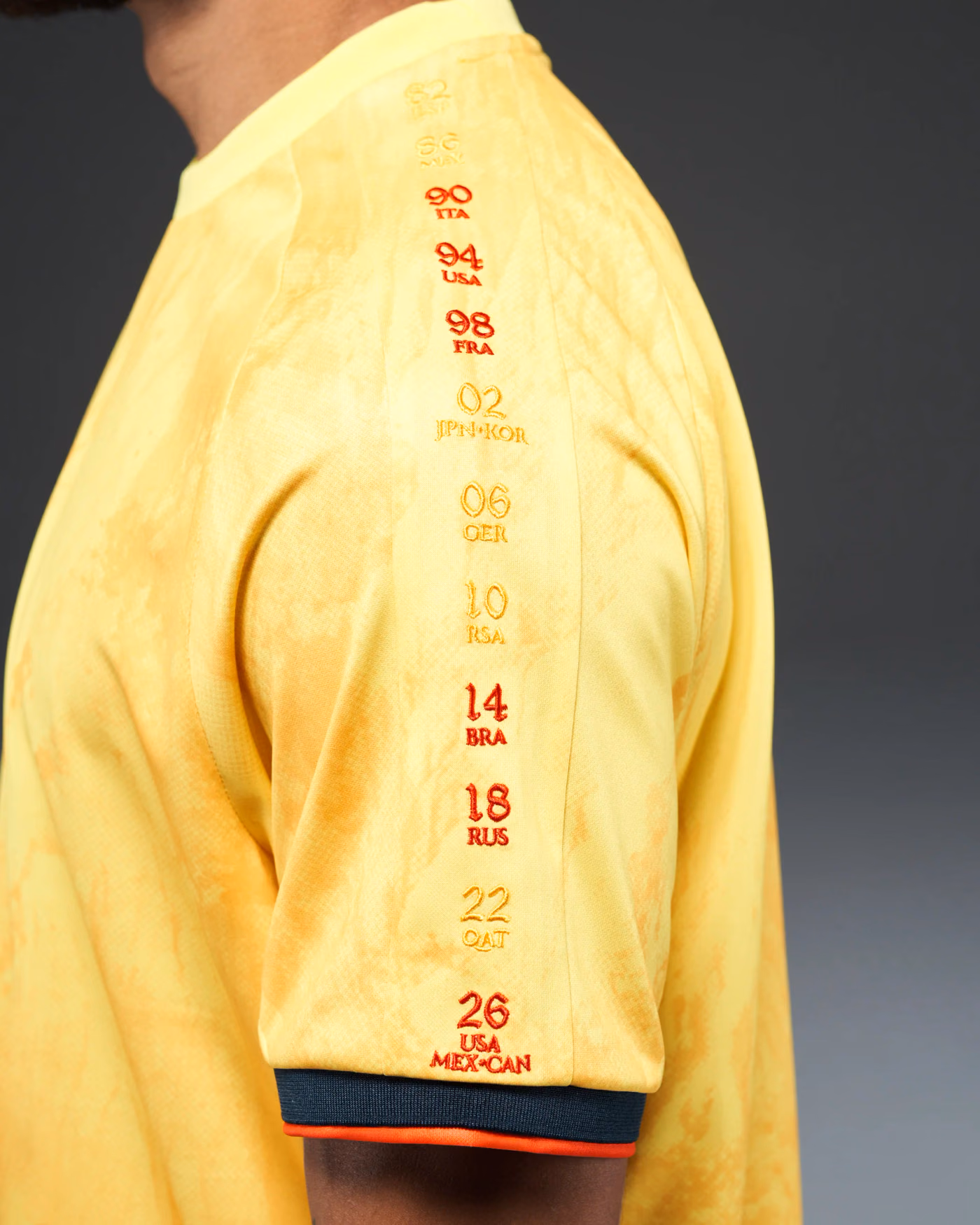 Jersevo Custom Personalized Colombia Heritage Jersey (2026WC Edition) left sleeve detail