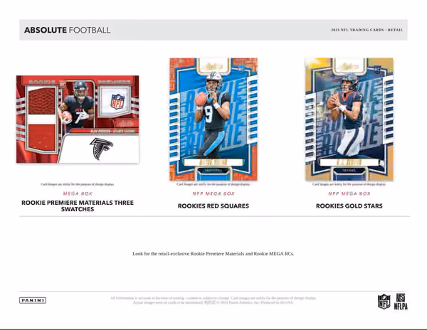 2023 Panini Absolute Football NFL Blaster Box view 2