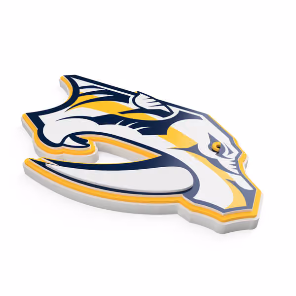 Nashville Predators NHL 3D Foam Logo Wall Sign view 2