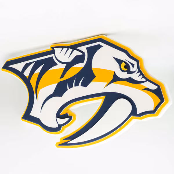 Nashville Predators NHL 3D Foam Logo Wall Sign view 3