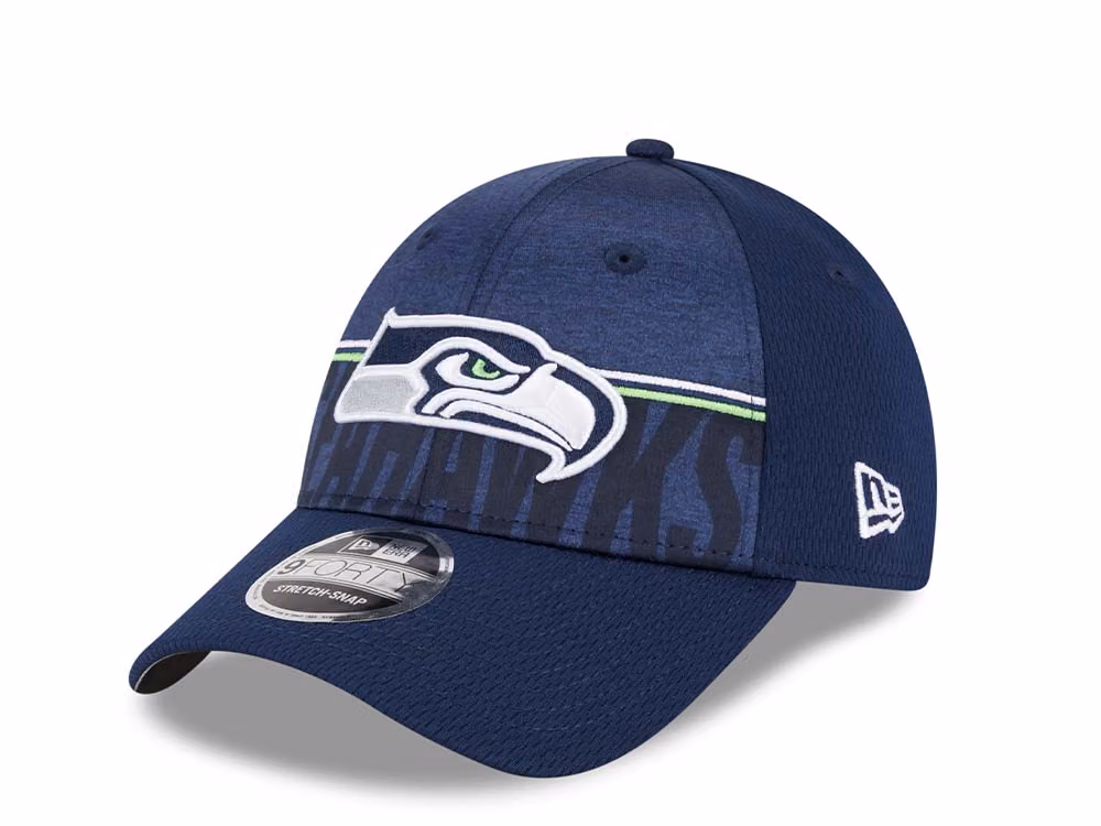 New Era Seattle Seahawks NFL Training Camp 23 9Forty Stretch Snapback Hat front