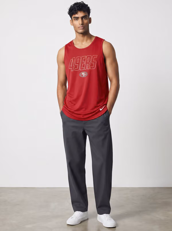 San Francisco 49ers Miler Dri-FIT NFL Muscle Tank Top Red view 3