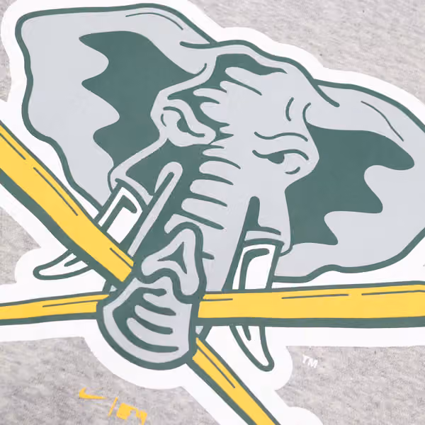 Oakland Athletics 1982 Cooperstown Club MLB Hoodie Gray view 3