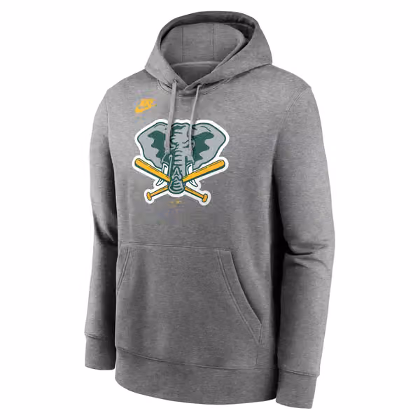 Oakland Athletics 1982 Cooperstown Club MLB Hoodie Gray view 1