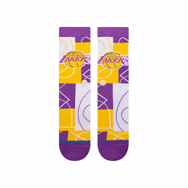 Los Angeles Lakers Zone Stance NBA Crew Socks view 2