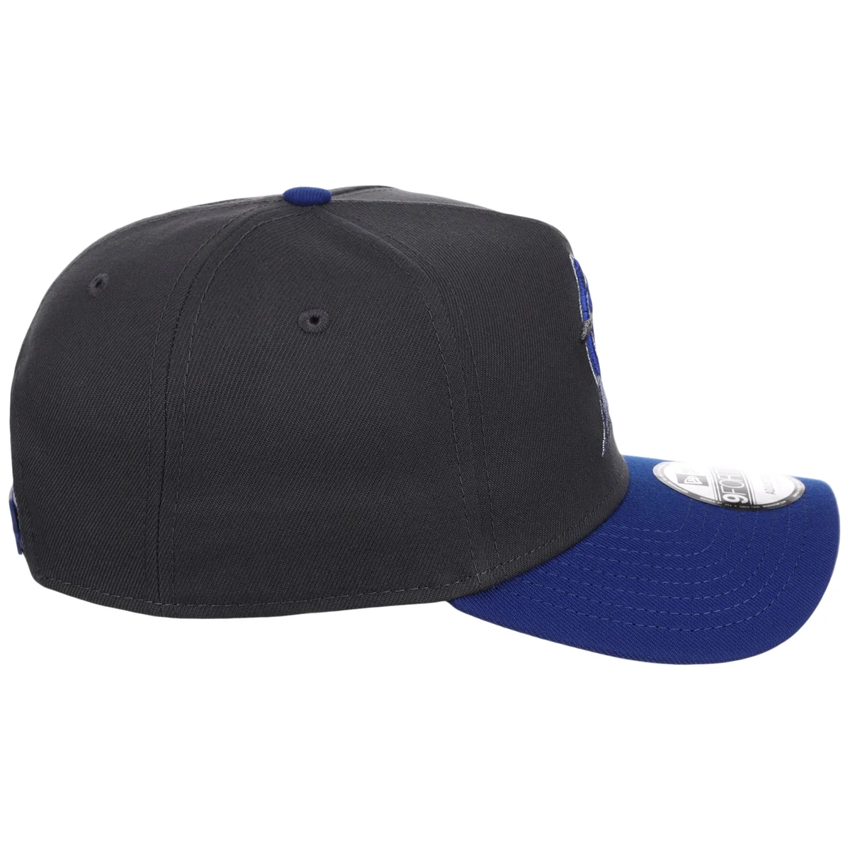 Miami Marlins MLB Graphite x Royal FASHION CORE New Era 9FORTY A-Frame detail view