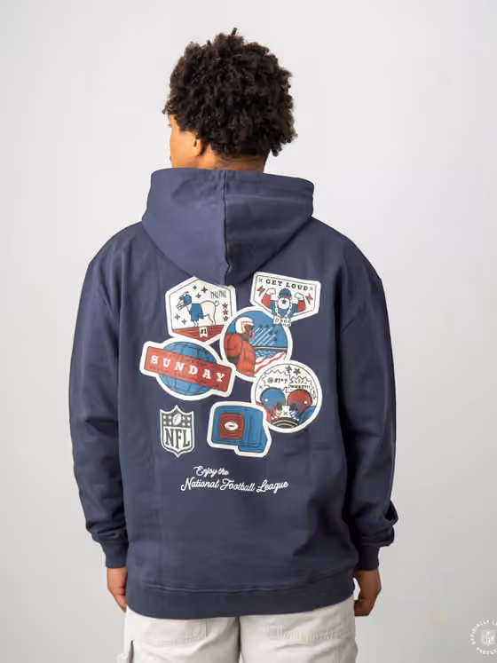 NFL Shield Core L&L '76 Boxer NFL Hoodie Navy view 4