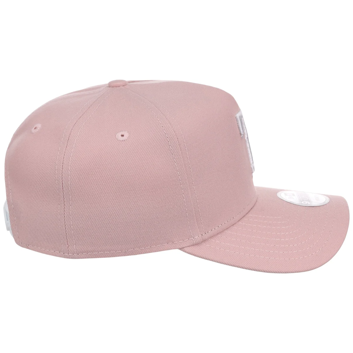 Texas Rangers Women's New Era 9FORTY Pink A-Frame detail view