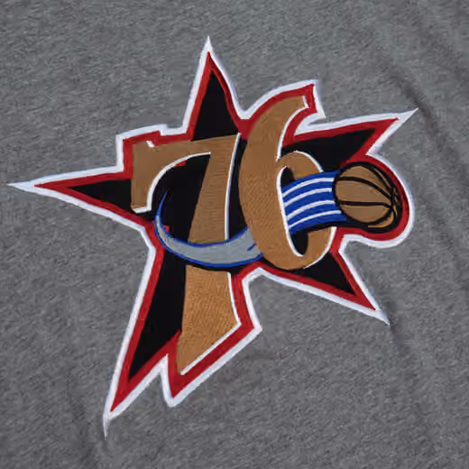Philadelphia 76ers Mitchell & Ness Color Blocked Classic NBA T-Shirt view 3