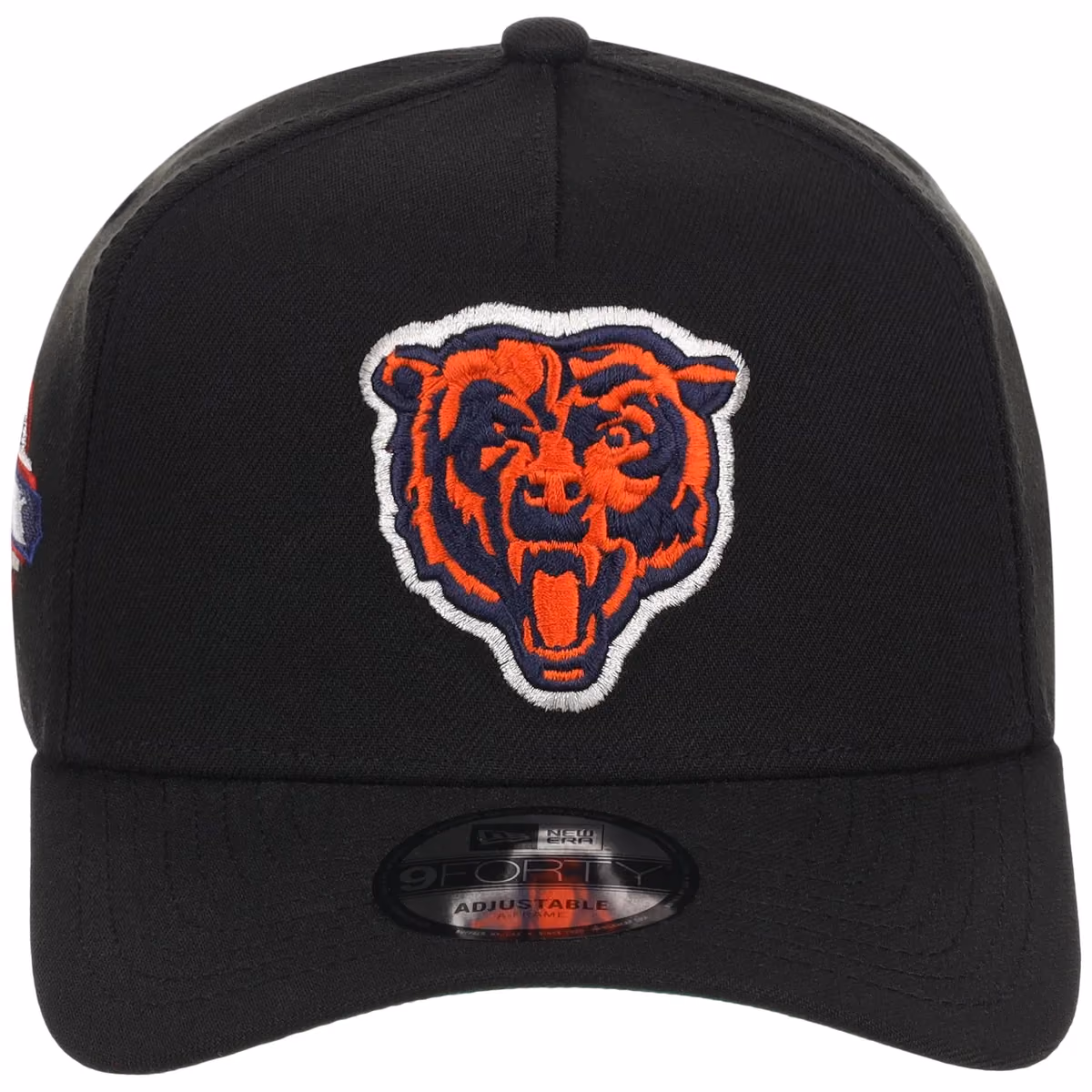 Chicago Bears NFL Black Dome New Era 9FORTY A-Frame detail view