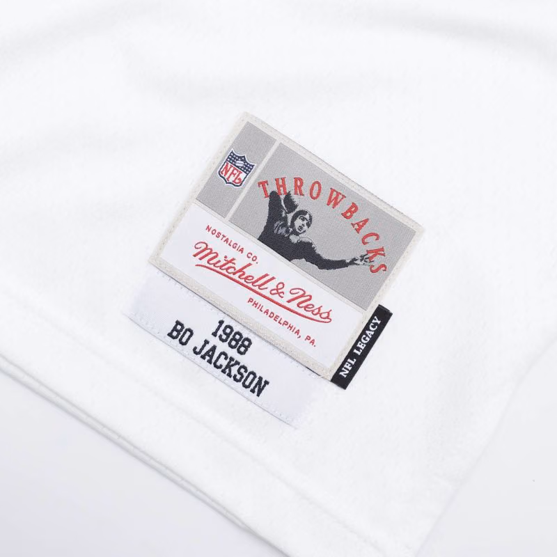 Bo Jackson #34 Los Angeles Raiders Mitchell & Ness Throwback NFL Jersey White view 3