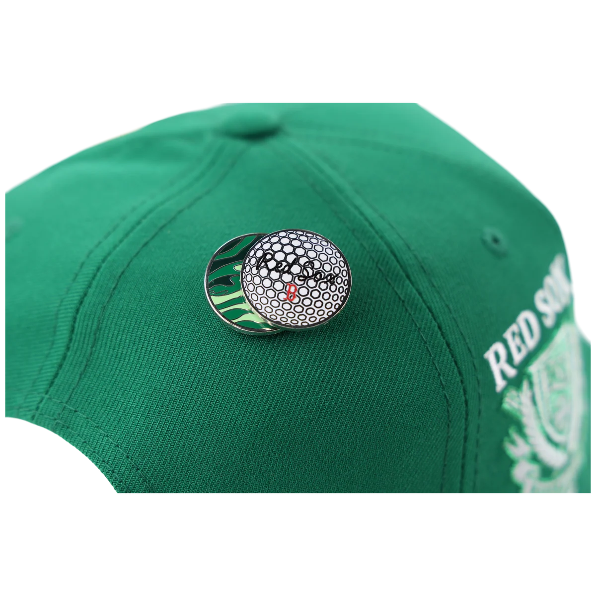 Boston Red Sox MLB Augusta Bloom New Era 9FORTY w/ Golf Pin back view