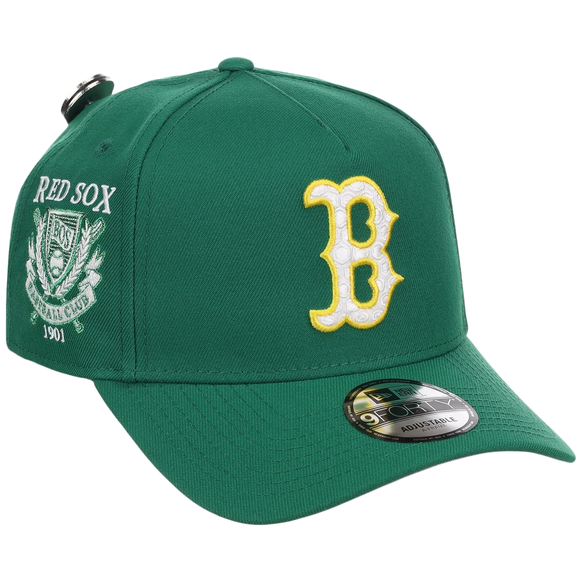 Boston Red Sox MLB Augusta Bloom New Era 9FORTY w/ Golf Pin front view