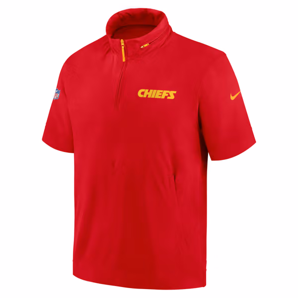 Kansas City Chiefs 2024 NFL Sideline Nike Lightweight Coach Jacket Red view 2