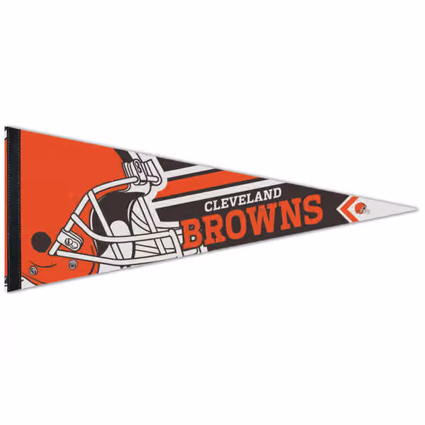 Cleveland Browns Big Logo Premium Football NFL Pennant view 1