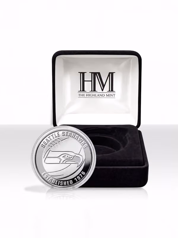 Seattle Seahawks Silver Plated 2026 NFL Game Flip Coin view 2