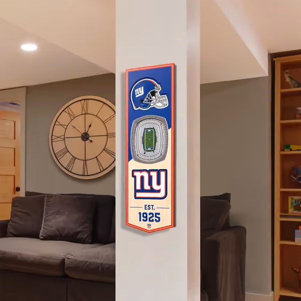 New York Giants 3D Stadium NFL Banner view 6
