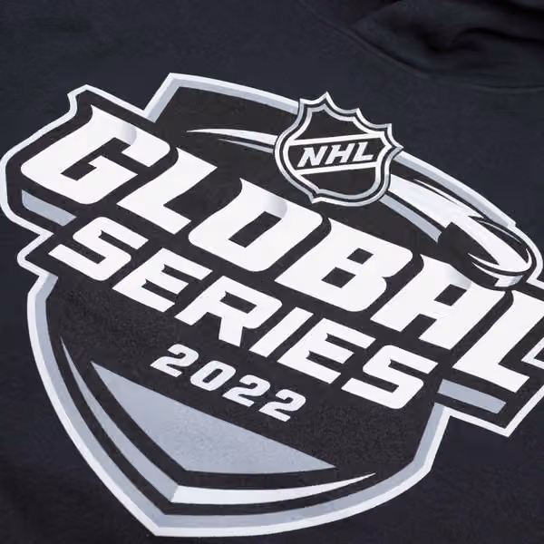 2022 NHL Global Series Logo Fanatics Hoodie Black view 3