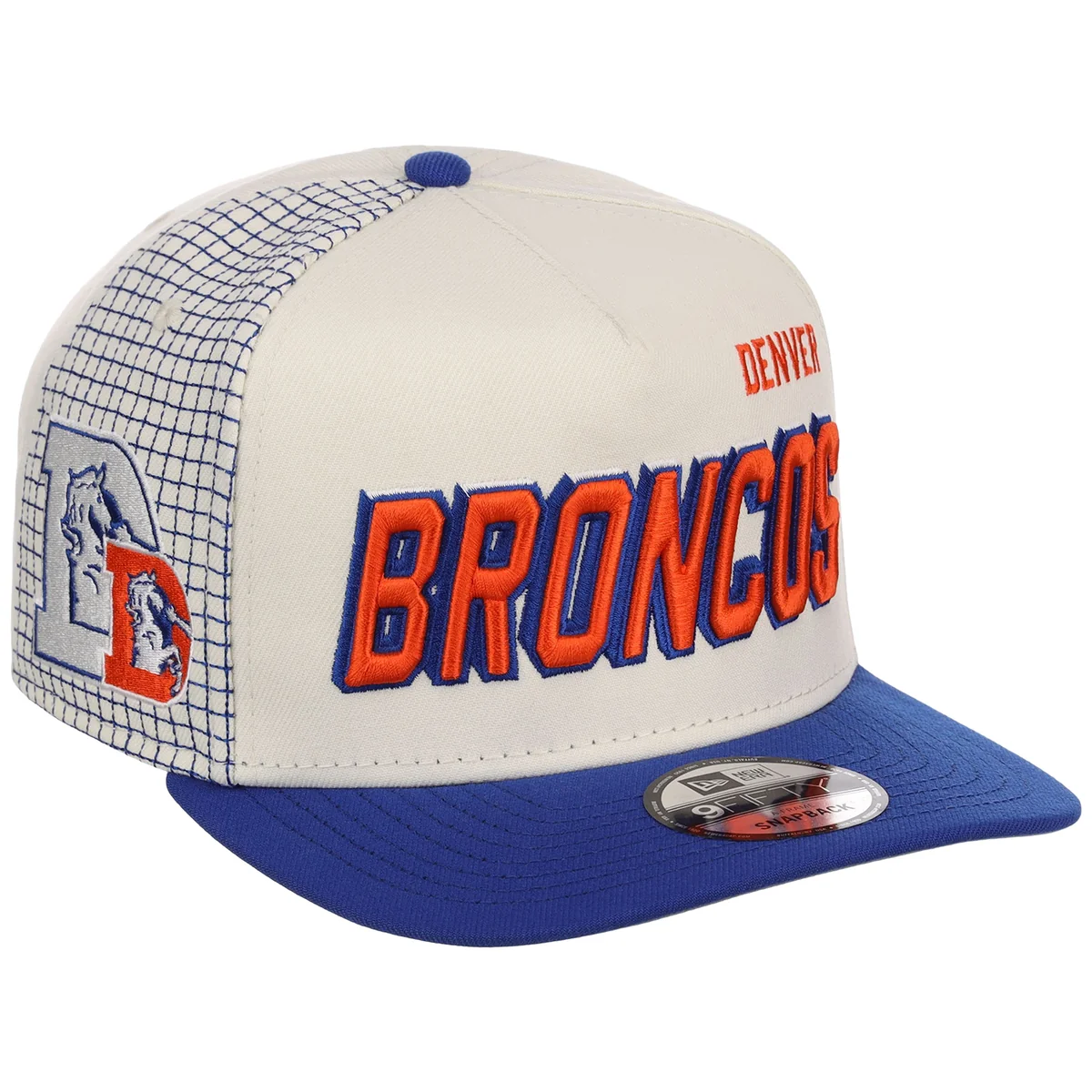 Denver Broncos NFL Gridlock New Era 9FIFTY A-Frame front view