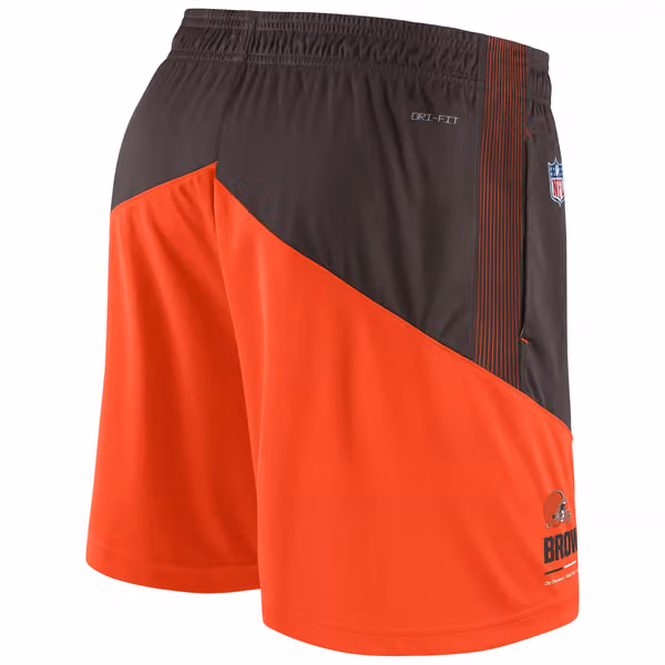 Cleveland Browns 2022 NFL On-Field Sideline Nike Dri-FIT Shorts view 3