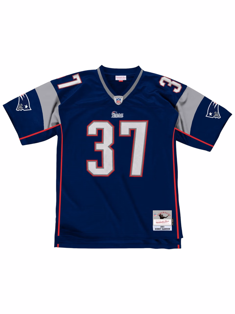 Rodney Harrison #37 New England Patriots 2003 Legacy Throwback NFL Jersey Navy view 2
