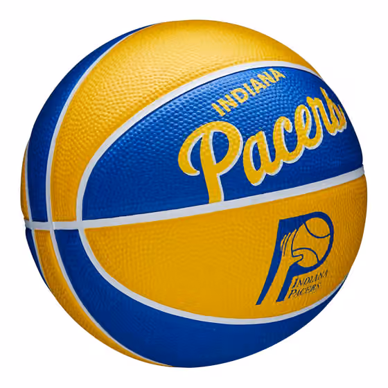Indiana Pacers NBA Retro Wilson Mini Basketball (Size 3) view 3