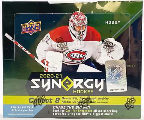 2020/21 Upper Deck Synergy Hockey Hobby Box NHL view 1