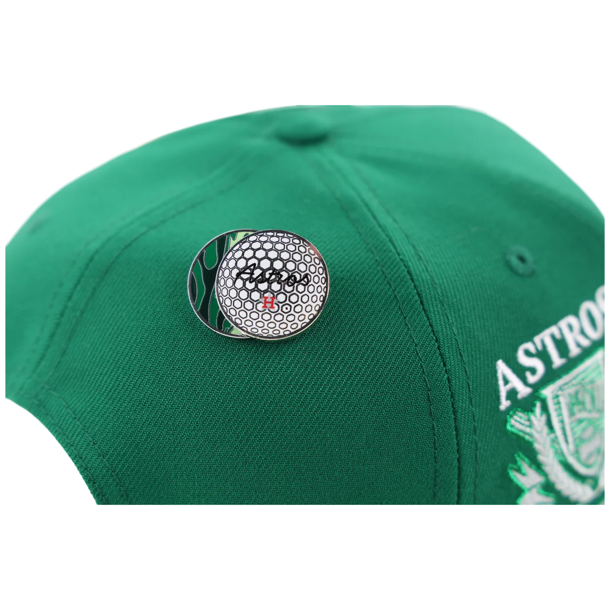 Houston Astros MLB Augusta Bloom New Era 9FORTY w/ Golf Pin back view