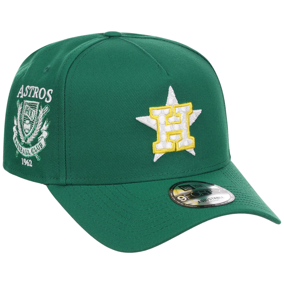 Houston Astros MLB Augusta Bloom New Era 9FORTY w/ Golf Pin front view