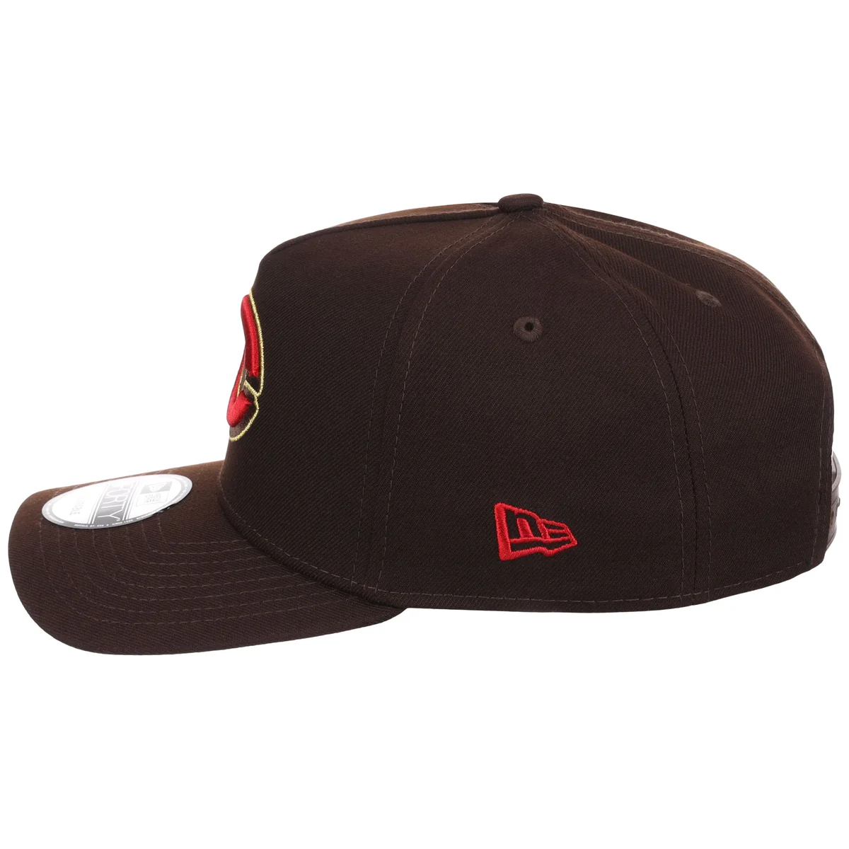 Cincinnati Reds MLB Burnt Wood FASHION CORE New Era 9FORTY A-Frame detail view