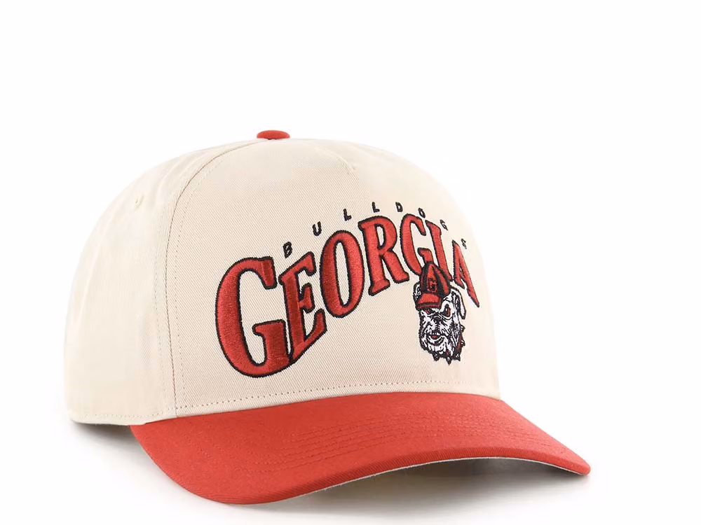 47Brand Georgia Bulldogss Natural Wave Hitch Snapback Hat front