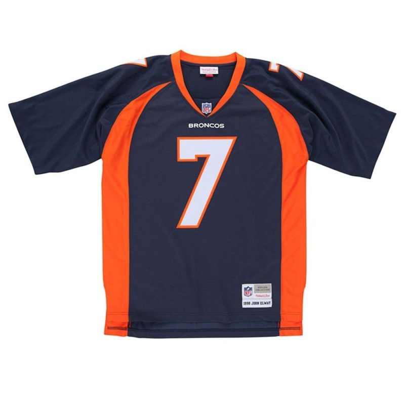 John Elway #7 Denver Broncos Legacy Throwback NFL Jersey Navy view 2