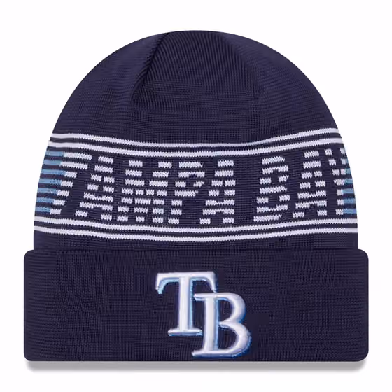 Tampa Bay Rays Authentic 2024 MLB Clubhouse New Era Beanie Knit product photo