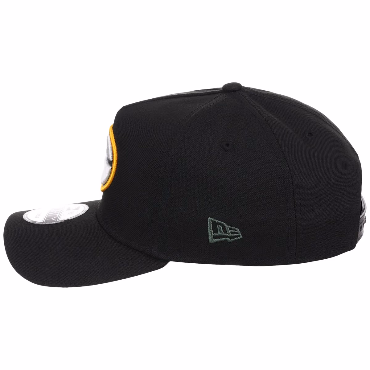 Green Bay Packers NFL Black Dome New Era 9FORTY A-Frame detail view