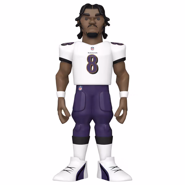 Funko Vinyl Gold 12" Lamar Jackson Baltimore Ravens CHASE Edition NFL Figure view 2