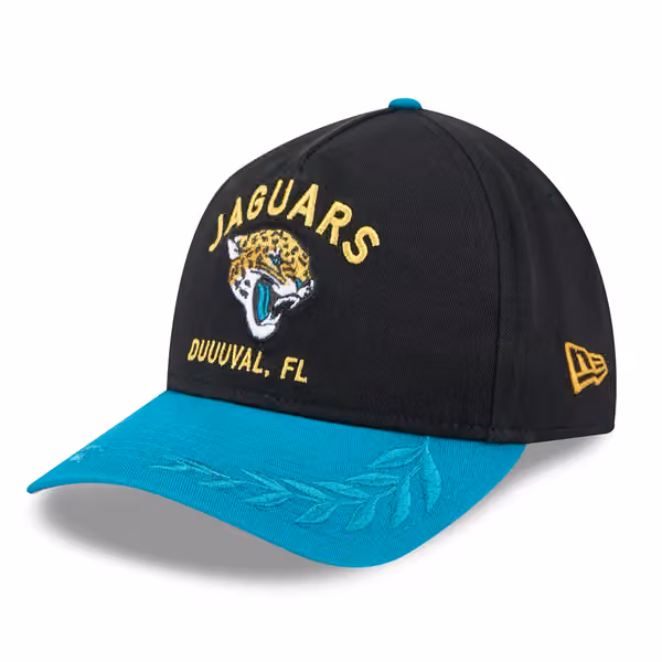 Jacksonville Jaguars 2025 NFL Draft 9TWENTY A-Frame Adjustable Cap Black product photo