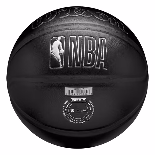 Los Angeles Lakers Premiere Wilson NBA Basketball Black (Size 7) view 3
