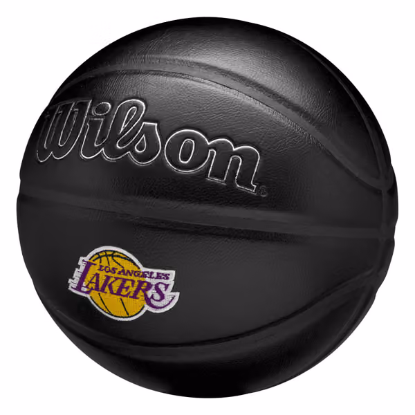 Los Angeles Lakers Premiere Wilson NBA Basketball Black (Size 7) view 5