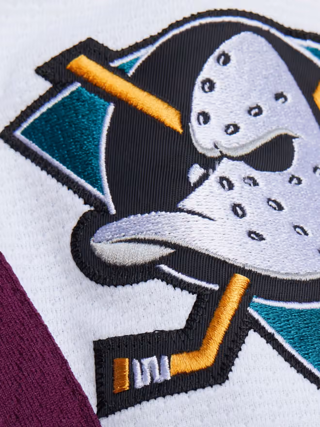 Teemu Selänne #8 Anaheim Mighty Ducks 1995-96 Premium Power Play NHL Jersey Alternate Teal view 4
