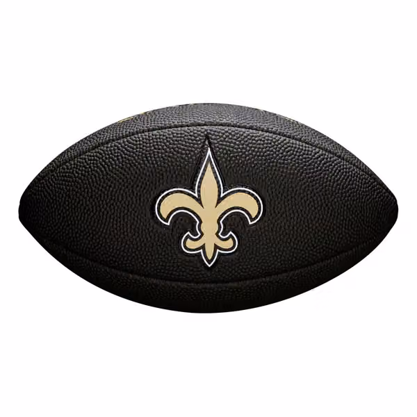 New Orleans Saints NFL Wilson Mini Football Black view 3