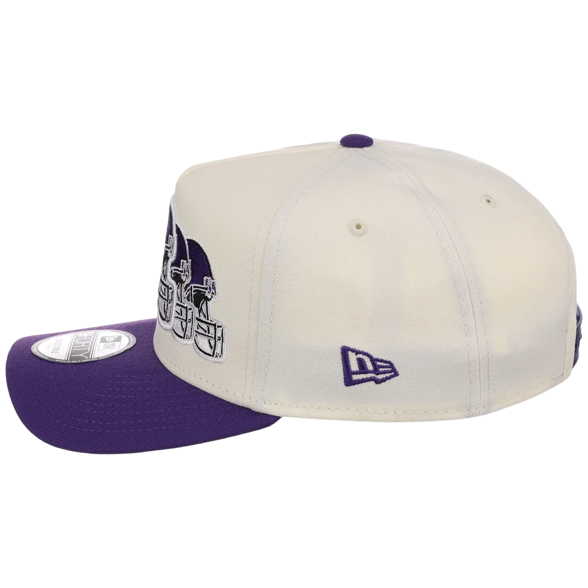 Minnesota Vikings NFL Seismic New Era 9FORTY A-Frame detail view