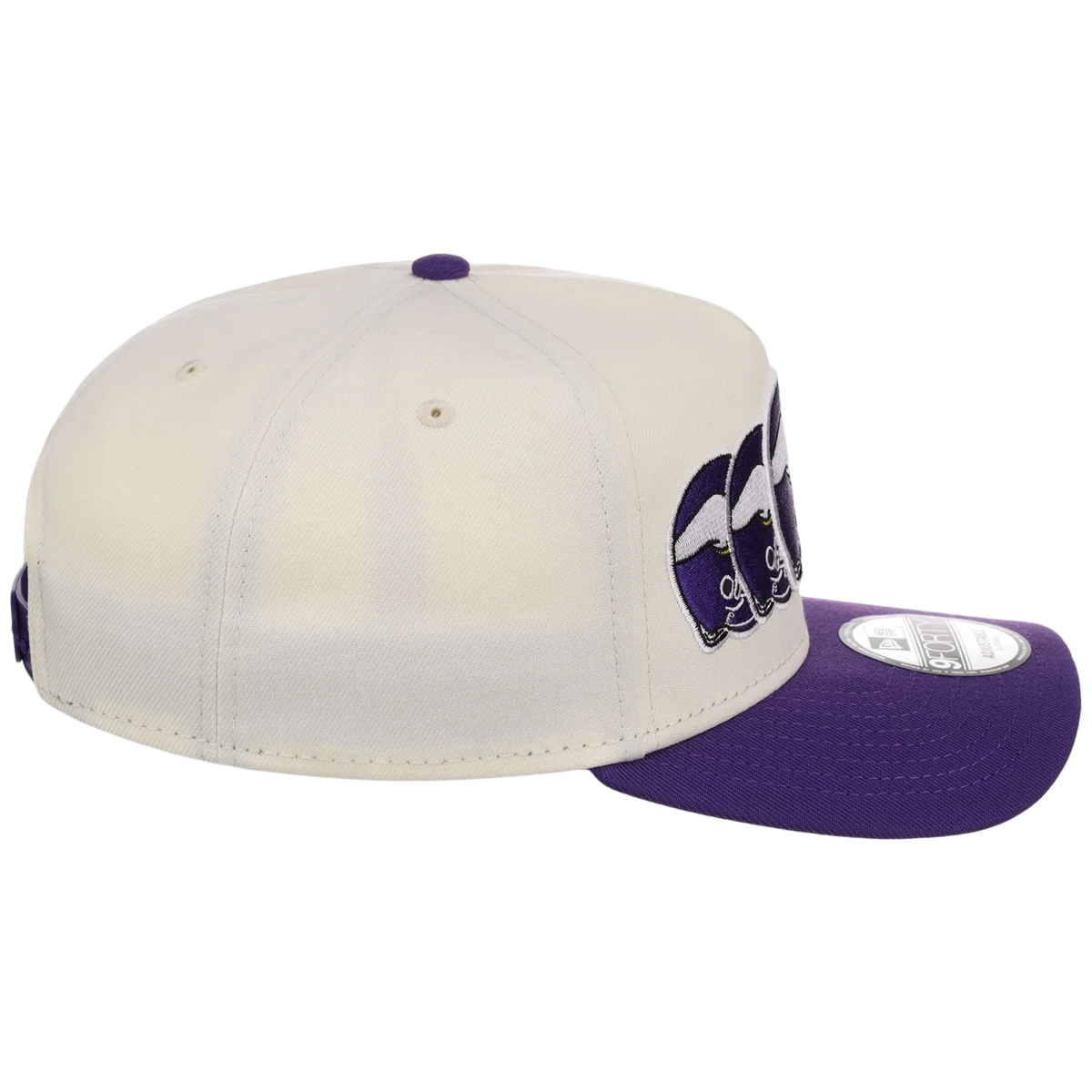 Minnesota Vikings NFL Seismic New Era 9FORTY A-Frame detail view