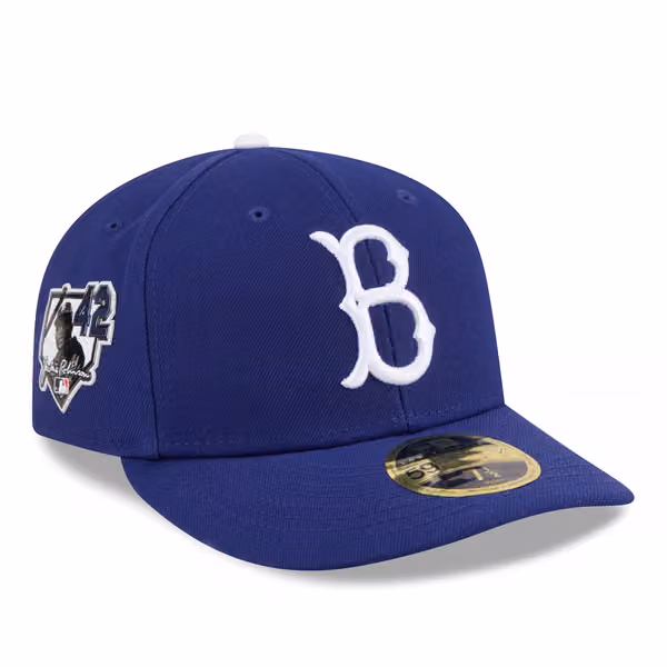 Brooklyn Dodgers 2026 Jackie Robinson Day Low Profile 59FIFTY Fitted Cap Blue product photo