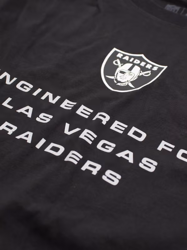 Las Vegas Raiders 2026 NFL Sideline Bold Arch Dri-Fit Long Sleeve T-Shirt Black view 3
