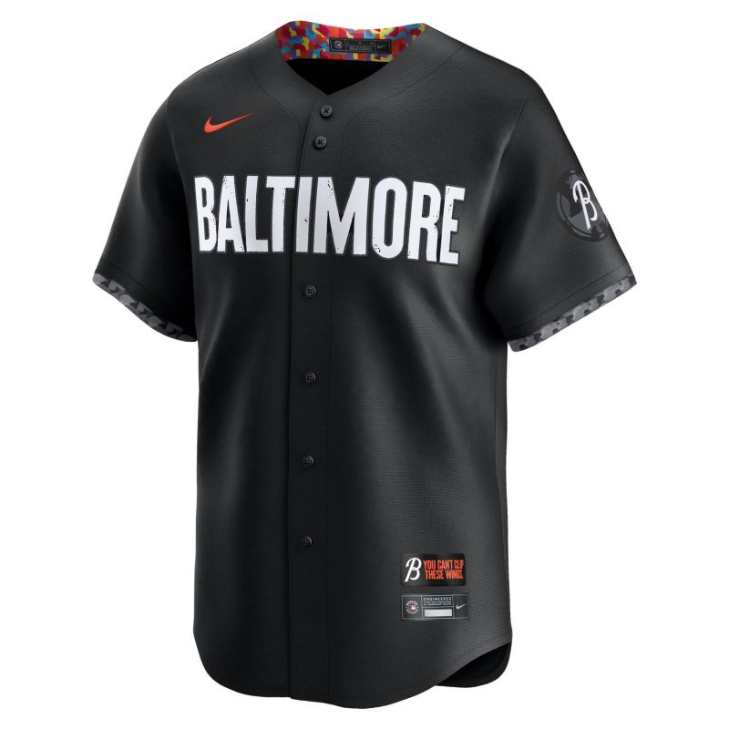Baltimore Orioles City Connect Nike Limited MLB Jersey Black view 1