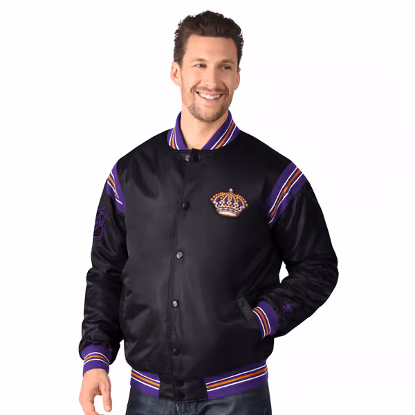 Los Angeles Kings Starter Vintage Enforcer NHL Varsity Jacket view 1