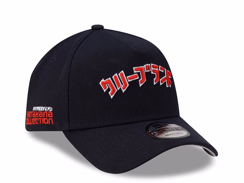 New Era Cleveland Guardians Hyperfly Edition 9Forty A Frame Snapback Hat front